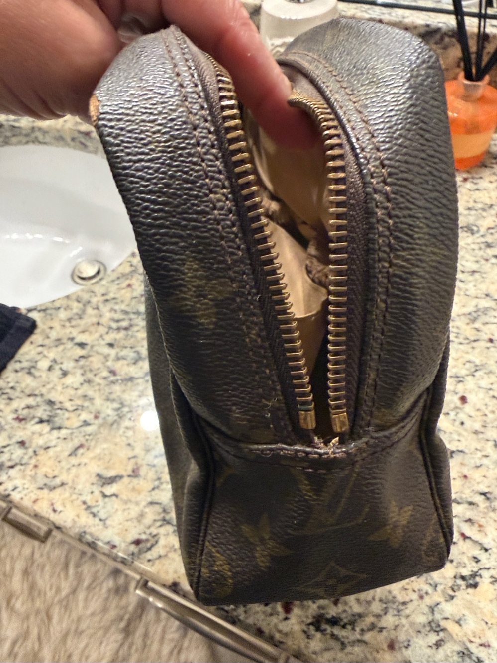 Louis Vuitton Monogram Canvas Toiletry Pouch - Brown - Picture 8 of 9
